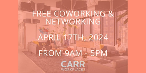 Primaire afbeelding van Free Coworking Day Pass @Carr Workplaces DTLA