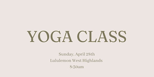 Free Yoga Class at Lululemon primary image