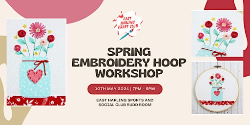 Spring Embroidery Hoop Workshop primary image
