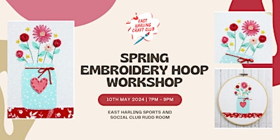 Imagem principal do evento Spring Embroidery Hoop Workshop