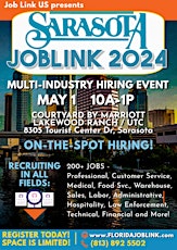 SARASOTA JOB FAIR - BRADENTON LAKEWOOD RANCH - TAMPA BAY JOB FAIR MAY 1