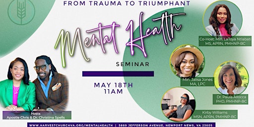 Primaire afbeelding van From Trauma to Triumphant Mental Health: Healing the Soul Seminar