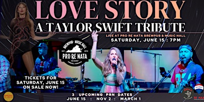 Primaire afbeelding van Love Story: A Taylor Swift Tribute @ Pro Re Nata
