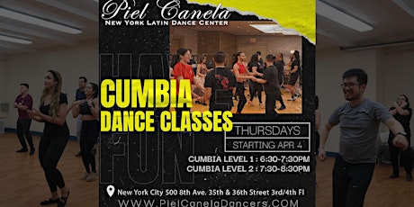 Cumbia Dance Class, Level 2   Advanced- Beginner