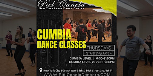 Immagine principale di Cumbia Dance Class, Level 2   Advanced- Beginner 
