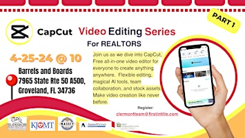 Immagine principale di CapCut Video Editing Series for REALTORS- part 1 