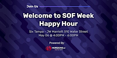 Primaire afbeelding van Welcome to SOF Week Happy Hour powered by Horizon3.ai