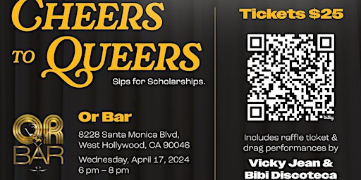Immagine principale di Cheers To Queers: Sips for Scholarships 