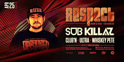 Imagen principal de RESPECT DnB presents SUB KILLAZ