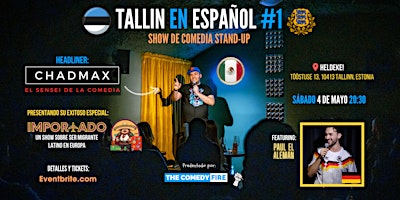 Imagem principal do evento Tallin en Español #1 - Un show especial de comedia stand-up en tu idioma