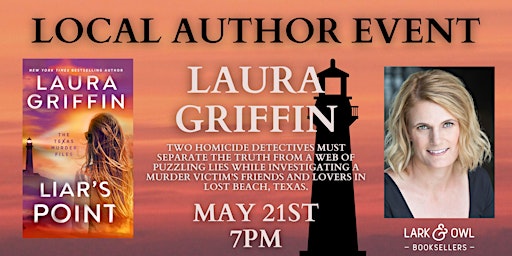 Imagem principal do evento Laura Griffin Author Event- LIAR'S POINT