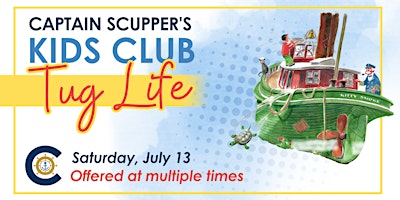 Imagem principal do evento Capt. Scupper’s Tug Life - July