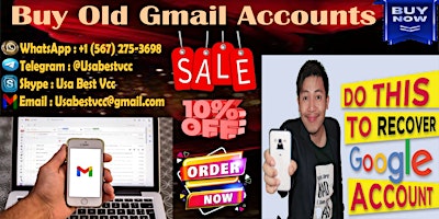 Imagem principal do evento Buy Old Gmail Accounts - 100% PVA Old & Best Quality