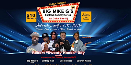 Imagem principal do evento Big Mike G's Naptown Comedy Series