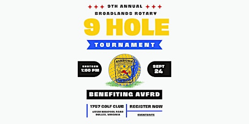 Imagem principal do evento Broadlands Rotary 9-Hole Golf Tournament