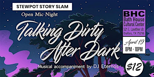 Talking Dirty After Dark: Stewpot Story Slam  primärbild