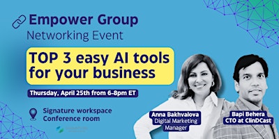 Imagem principal do evento TOP 3 easy AI tools  for your business