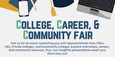 Immagine principale di College, Career, & Community Fair Spring 2024 