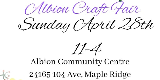 Primaire afbeelding van Albion Artisan Spring Craft Fair