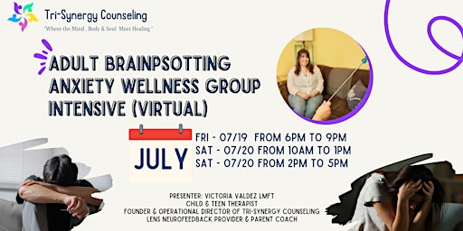 Adult Brainpsotting Anxiety Wellness Group Intensive (Virtual) primary image