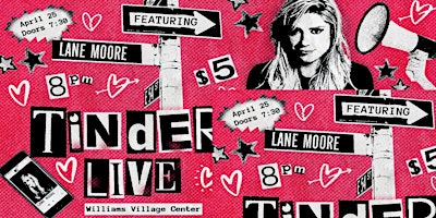 Imagem principal do evento Tinder Live with Lane Moore