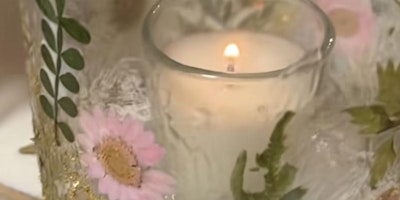 Primaire afbeelding van Things To Do Near Cape May, NJ - Pressed Flower Candle Holder Workshop