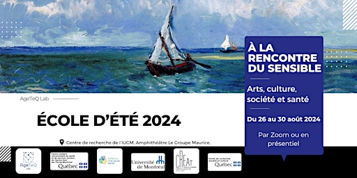 Imagem principal do evento École d'été 2024 - Arts, Culture, Société et Santé