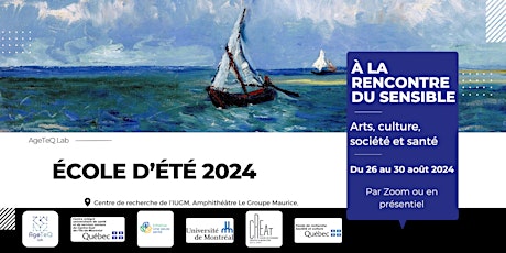 École d'été 2024 - Arts, Culture, Société et Santé