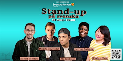 Imagem principal do evento Stand up på svenska i London