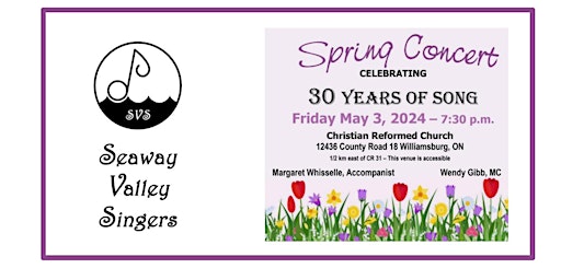 Imagem principal de The Seaway Valley Singers celebrate 30 Years of Song!