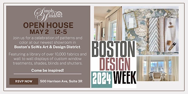Simply Windows SoWa Showroom Open House - Boston Design Week 2024