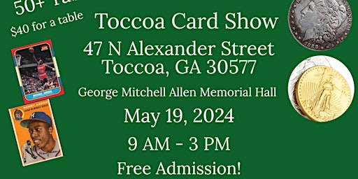 Toccoa Card Show primary image