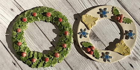 Christmas Pottery Wreath Decoration Workshop primary image