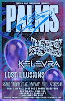 Imagem principal do evento PALMS TO THE SKY • THE JUDGE THE JUROR • KELEVRA • LOST ILLUSIONS @ RCAF