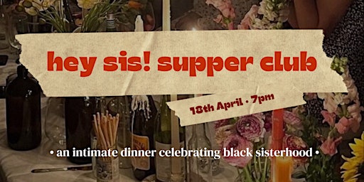 Imagem principal de Hey Sis! Supper Club with gwafuvegan