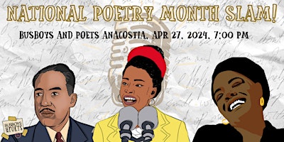 Imagem principal do evento National Poety Month Slam!| Anacostia| Hosted by: Simply Sherri
