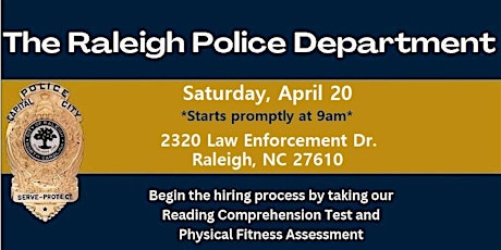 Raleigh PD Hiring Event
