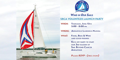 Imagem principal do evento Wind in Our Sails - SBCA Volunteer Launch Party