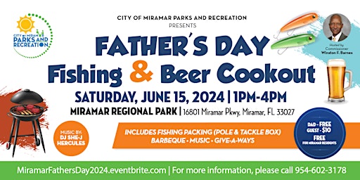 Imagem principal do evento Miramar Father's Day Fish, Golf and Beer Cookout