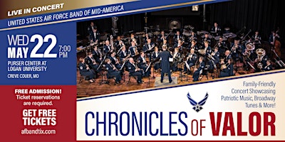 Immagine principale di USAF Band of Mid-America - Chronicles of Valor 