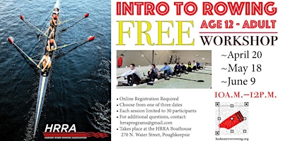 Image principale de Intro-to-Rowing Workshop:  FREE