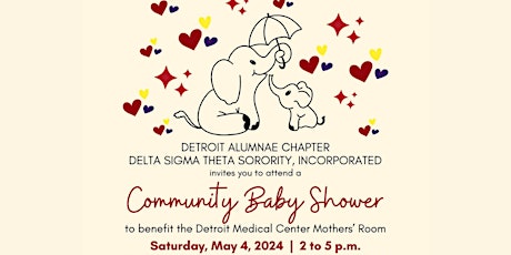 Community Baby Shower Benefiting the Detroit Medical Center Mothers' Room