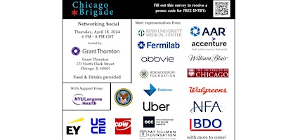 Imagem principal do evento Chicago Brigade Networking Social - Spring '24