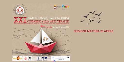 Imagen principal de XXI CONGRESSO SULLE ARTI TERAPIE DI ARTEDO NETWORK A BARI 20 APRILE MATTINA