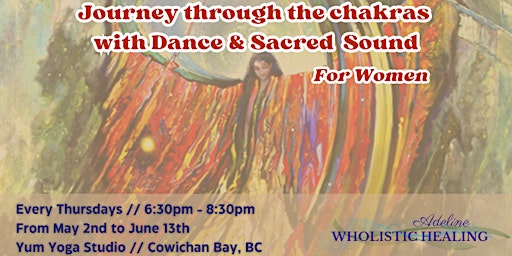 Imagem principal de Journey through the chakras with Dance and Sacred Healing Sound