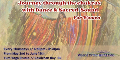Imagem principal do evento Journey through the chakras with Dance and Sacred Healing Sound