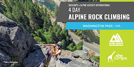 Image principale de SheJumps x AAI | 4 Day Alpine Rock Climbing | Washington Pass | WA