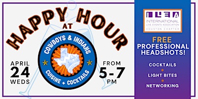 Imagem principal do evento Happy Hour  at Cowboys and Indians Cuisine and Cocktails!