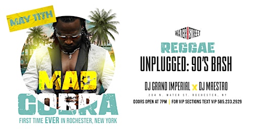 Primaire afbeelding van Reggae Unplugged with special guest MadCobra