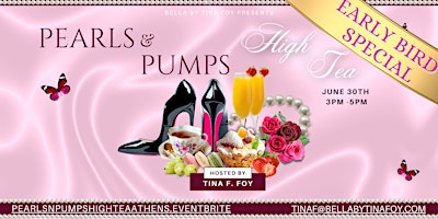 Imagem principal do evento VENDORS  & SPONSORS WANTED for Pearls & Pumps High Tea  Athens